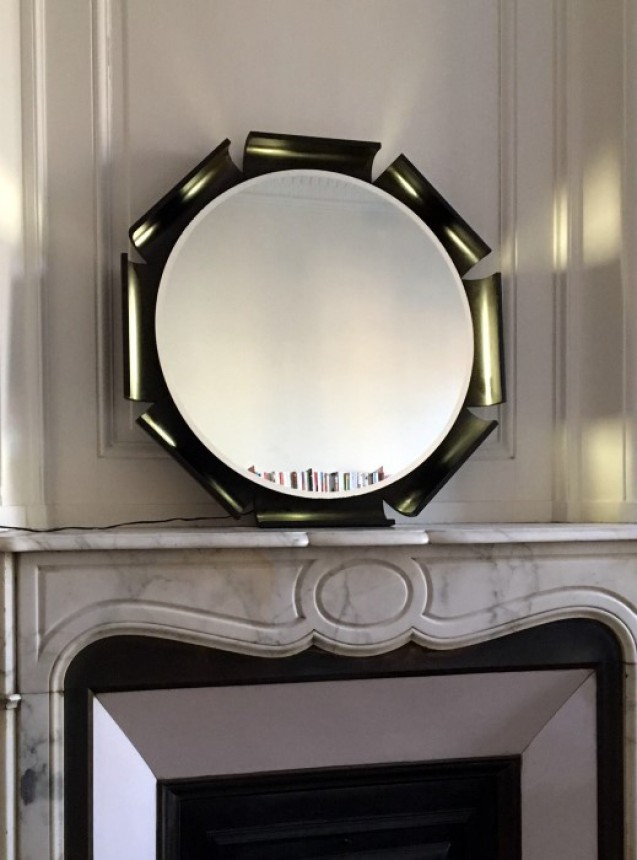 miroir rétro-éclairé italie années 60