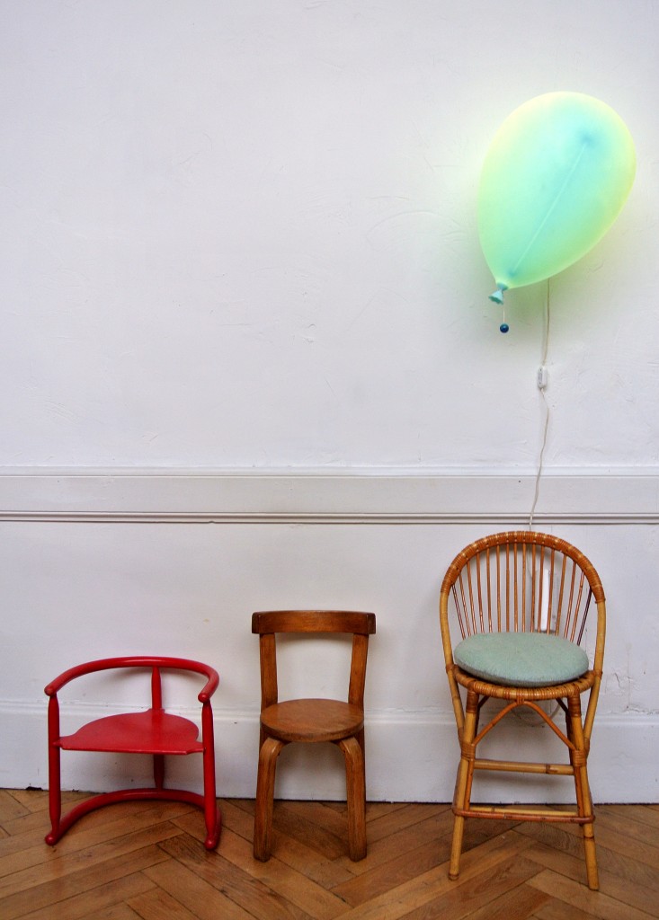 Lampe balloon Yves Christin, Bilumen, Italie 1973