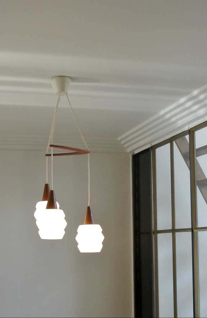 Suspension scandinave Boomerang années 60