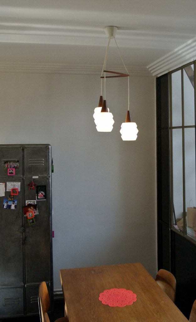 Suspension scandinave Boomerang années 60