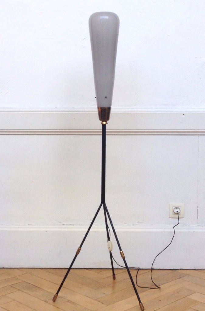 lampadaire italien Murano Stilnovo années 50