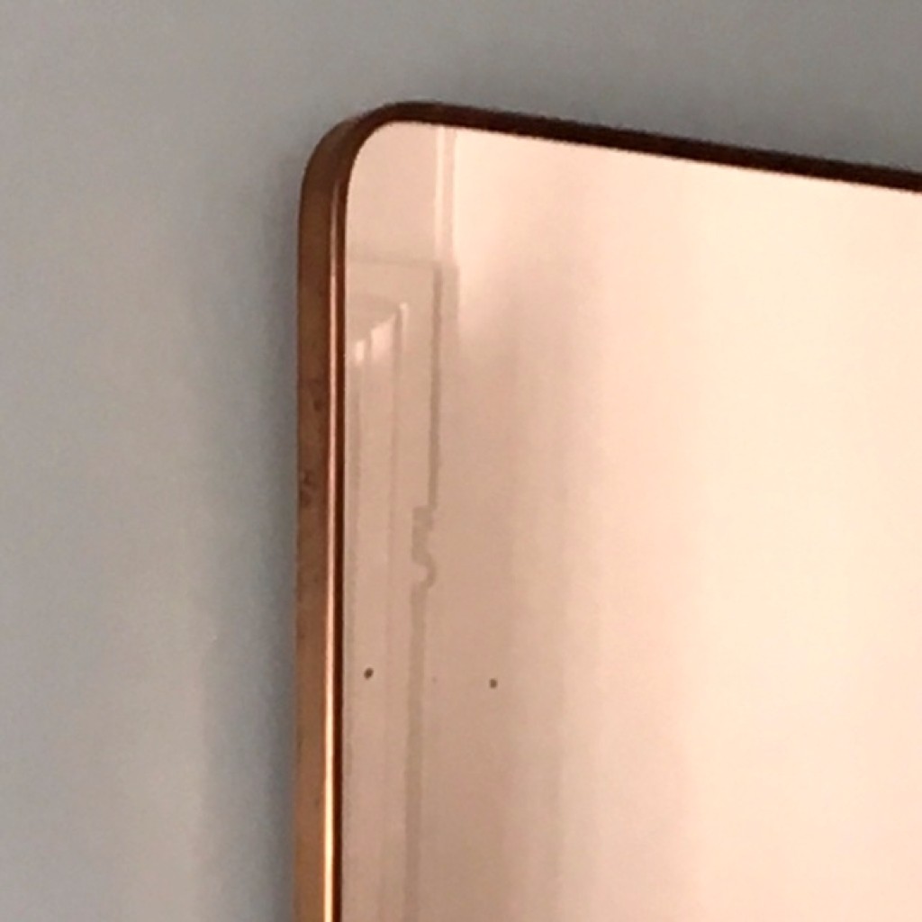 Miroir italien en laiton années 50