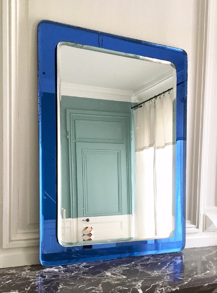 Miroir en verre de Murano Italie, années 60