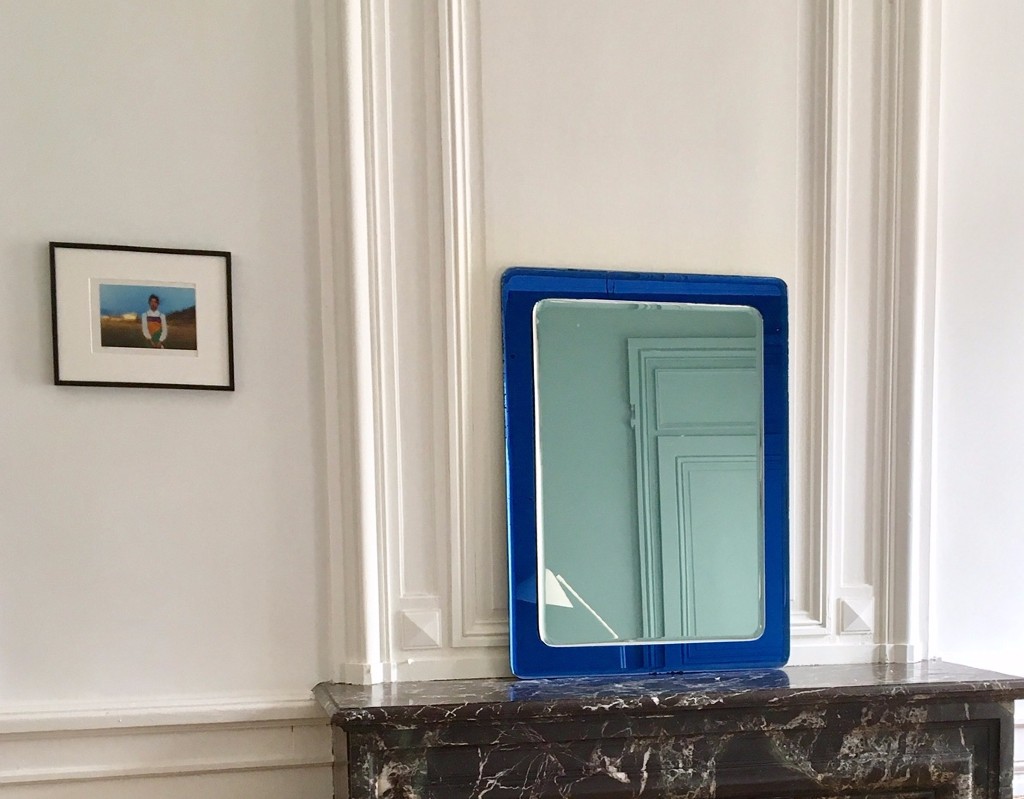 Miroir italien en verre de Murano années 60 